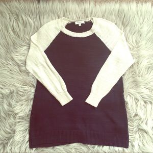 Madewell Slub Knit Baseball Sweater Size XS